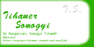 tihamer somogyi business card